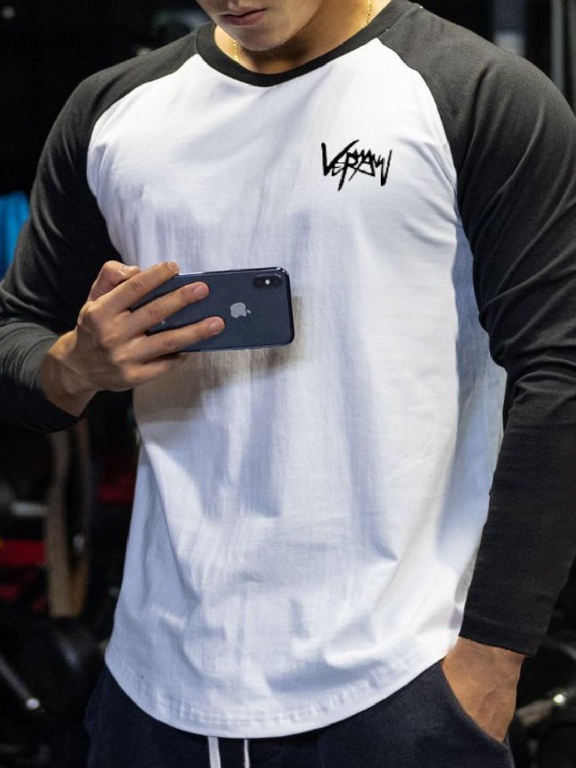 Men's Plus Size Round Neck Long Sleeve T-Shirt Tshirt Luxurious Weddings