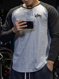 Men's Plus Size Round Neck Long Sleeve T-Shirt Tshirt Luxurious Weddings