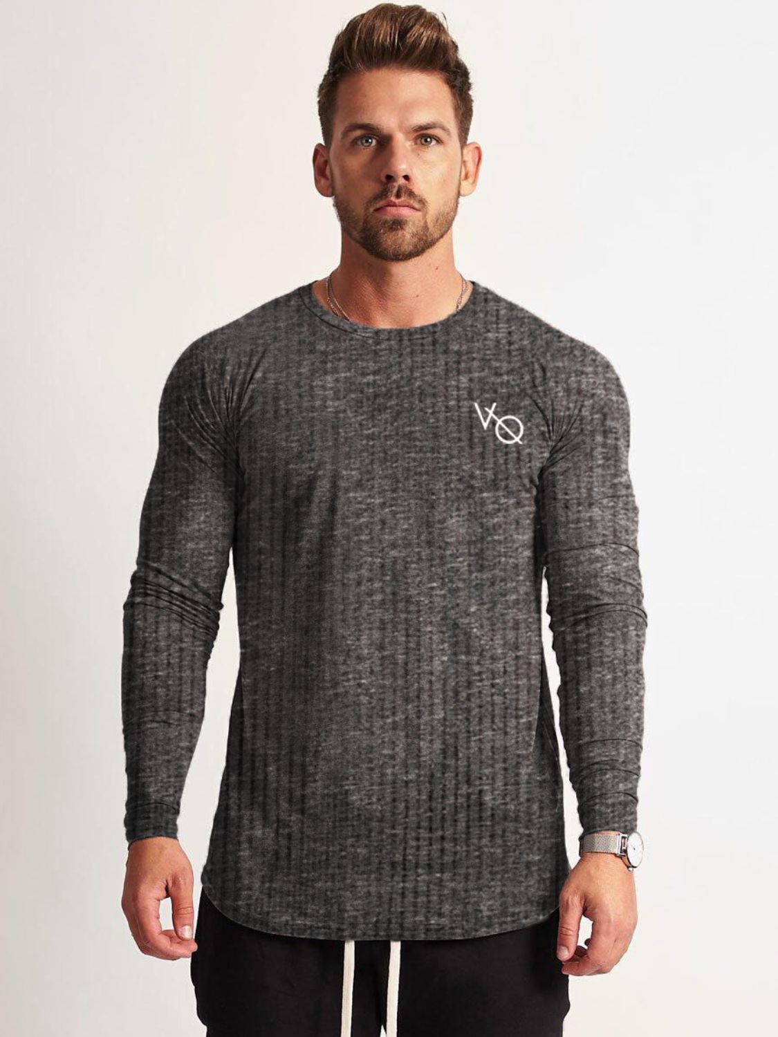 Men's Round Neck Long Sleeve T-Shirt Tshirt Luxurious Weddings
