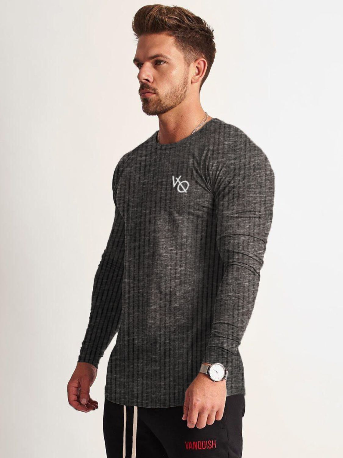Men's Round Neck Long Sleeve T-Shirt Tshirt Luxurious Weddings