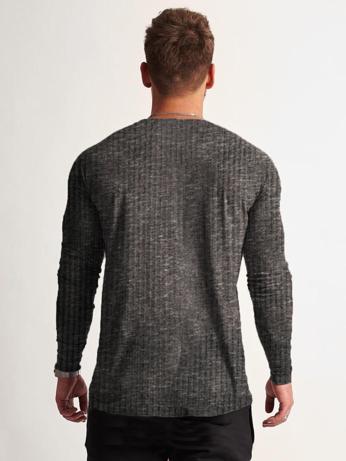 Men's Round Neck Long Sleeve T-Shirt Tshirt Luxurious Weddings