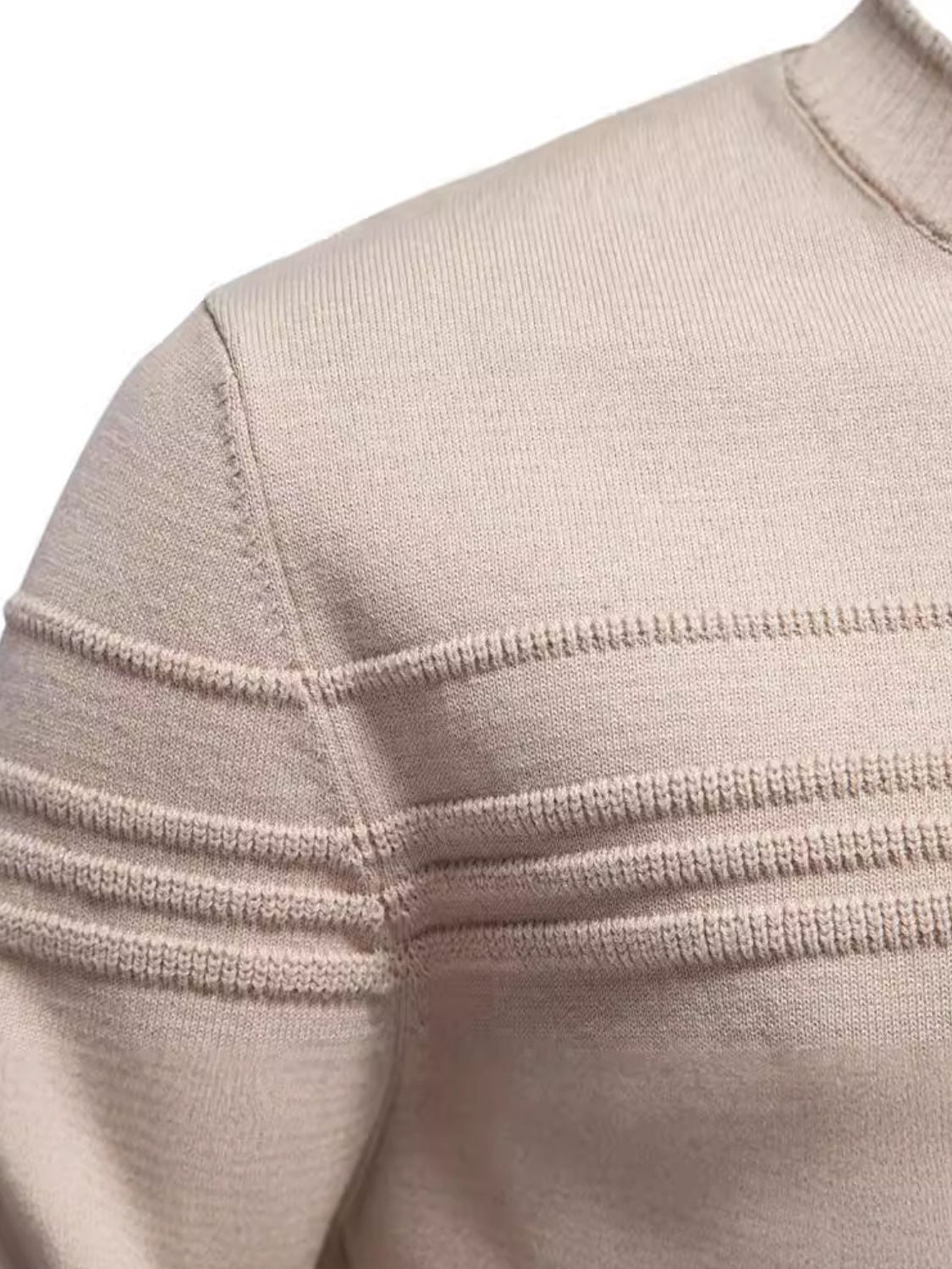Men's Round Neck Striped Sweater Sweatshirt Luxurious Weddings