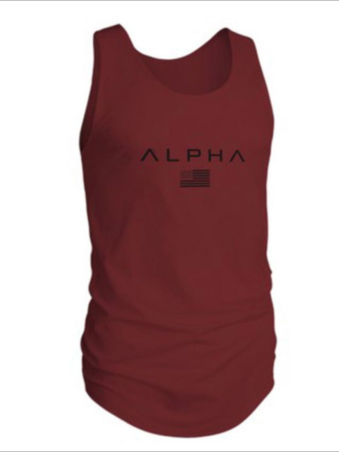 Men's US Flag Round Neck Tank Singlets Luxurious Weddings