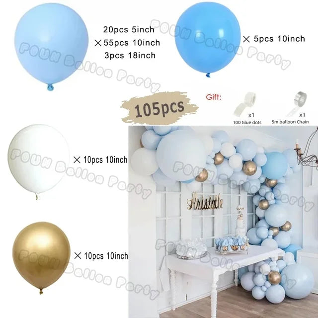 Metal Blue Purple Balloon Garland Arch Kit Balloon Garlands Luxurious Weddings