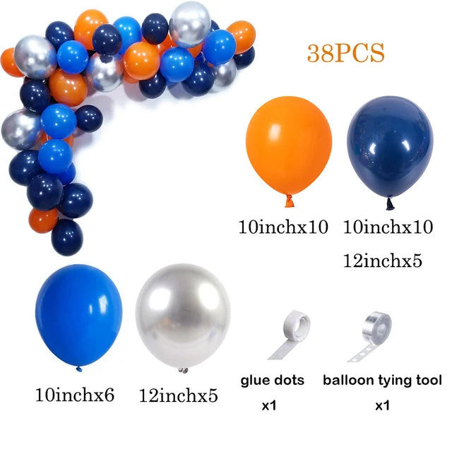 Navy Blue White Balloons Arch Garland Kit Balloon Garlands Luxurious Weddings