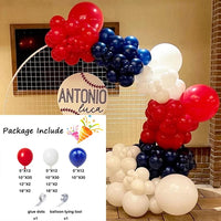 Navy Blue White Balloons Arch Garland Kit Balloon Garlands Luxurious Weddings