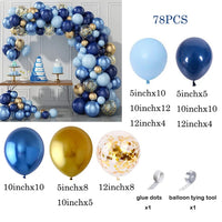 Navy Blue White Balloons Arch Garland Kit Balloon Garlands Luxurious Weddings