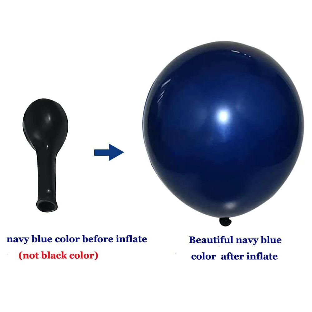 Navy Blue White Balloons Arch Garland Kit Balloon Garlands Luxurious Weddings