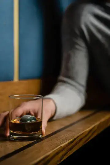 The Gourmet Gift Set - Whiskey Stones & Bourbon Barrel Aged Coffee gentlemens gifts Luxurious Weddings