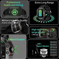 Military Smartwatch For Men smartwatch Luxurious Weddings