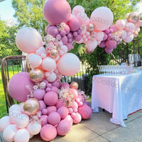 Pink Theme Star Balloons Garland Arch Kit Balloon Garlands Luxurious Weddings