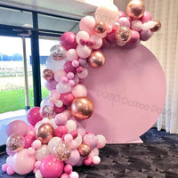 Pink Theme Star Balloons Garland Arch Kit Balloon Garlands Luxurious Weddings