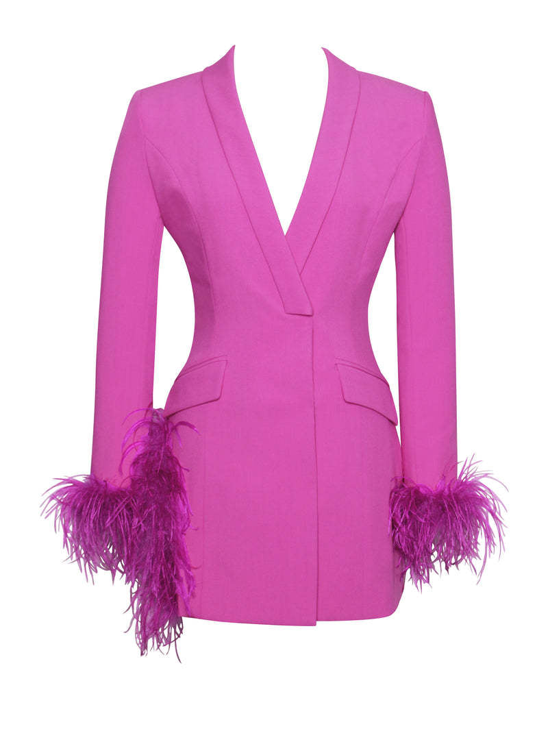 Sexy Sequin Long-Sleeved Blazer Dress DRESSES Luxurious Weddings
