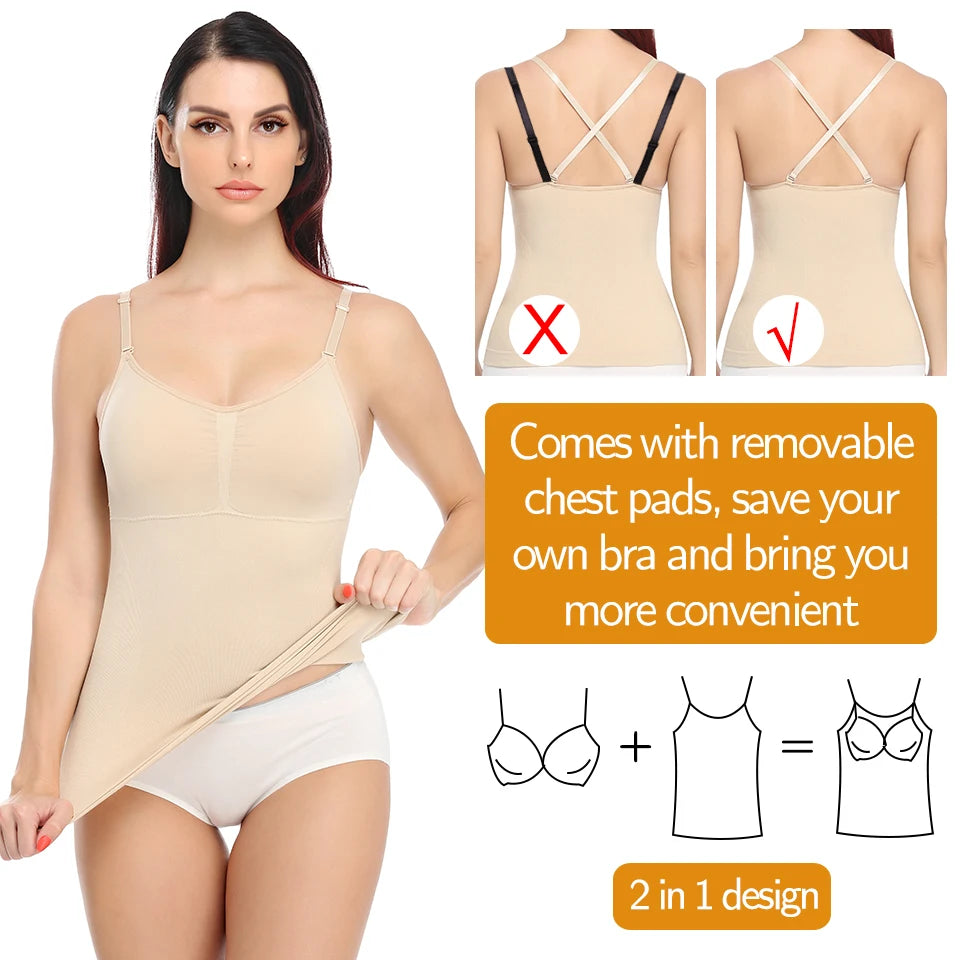 Camisole for Women Tummy Control Cami Shaper Cami Shaper Luxurious Weddings