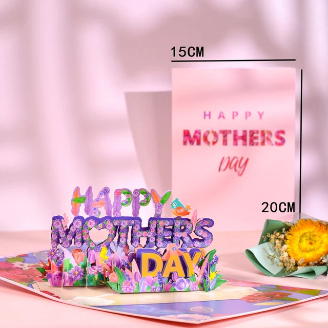 Pop-Up Flower Card Flora 3D Greeting Card Pop Up Card Luxurious Weddings