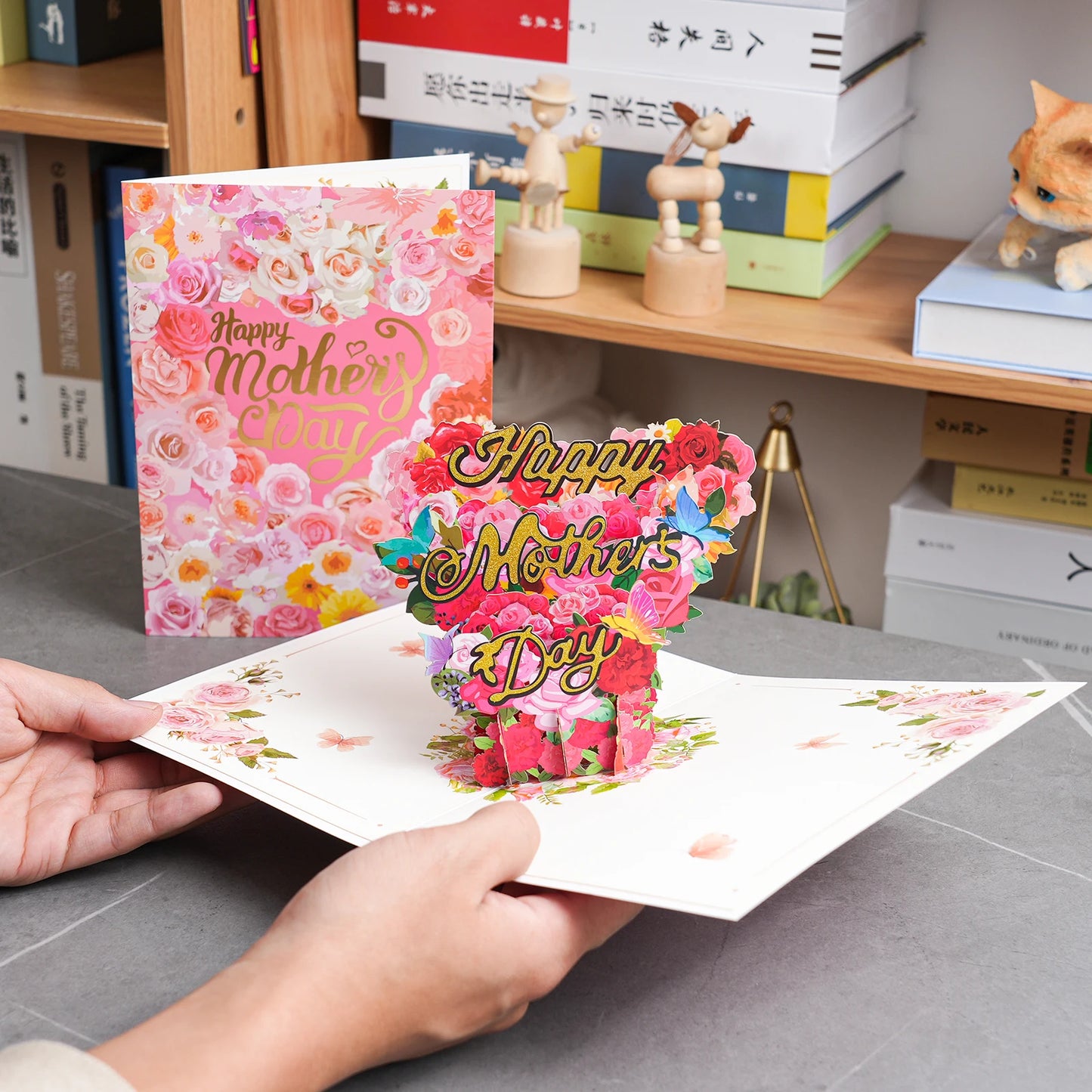 Pop-Up Flower Card Flora 3D Greeting Card Pop Up Card Luxurious Weddings