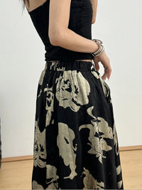 Printed Wide Leg Skirt Luxurious Weddings