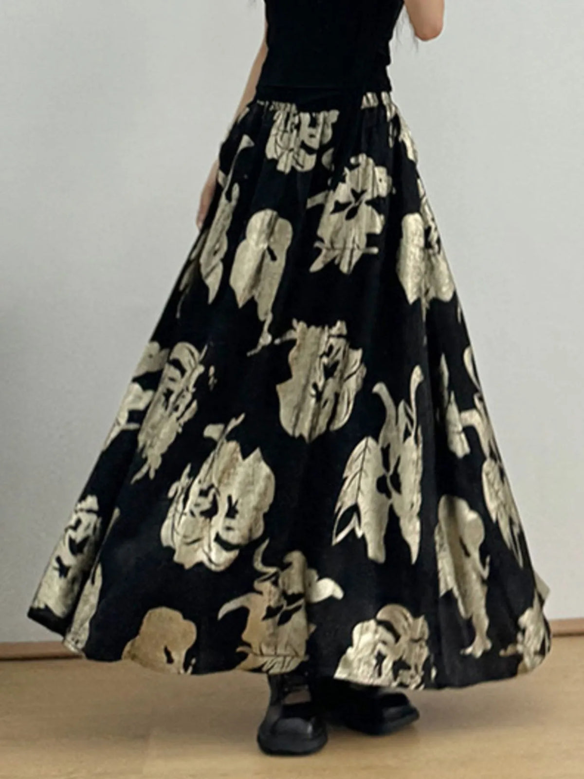 Printed Wide Leg Skirt Luxurious Weddings