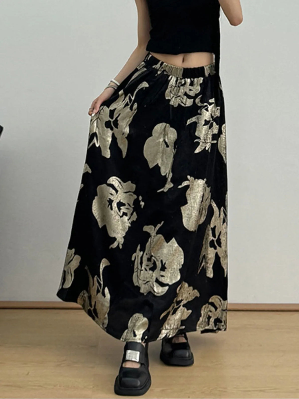 Printed Wide Leg Skirt Luxurious Weddings