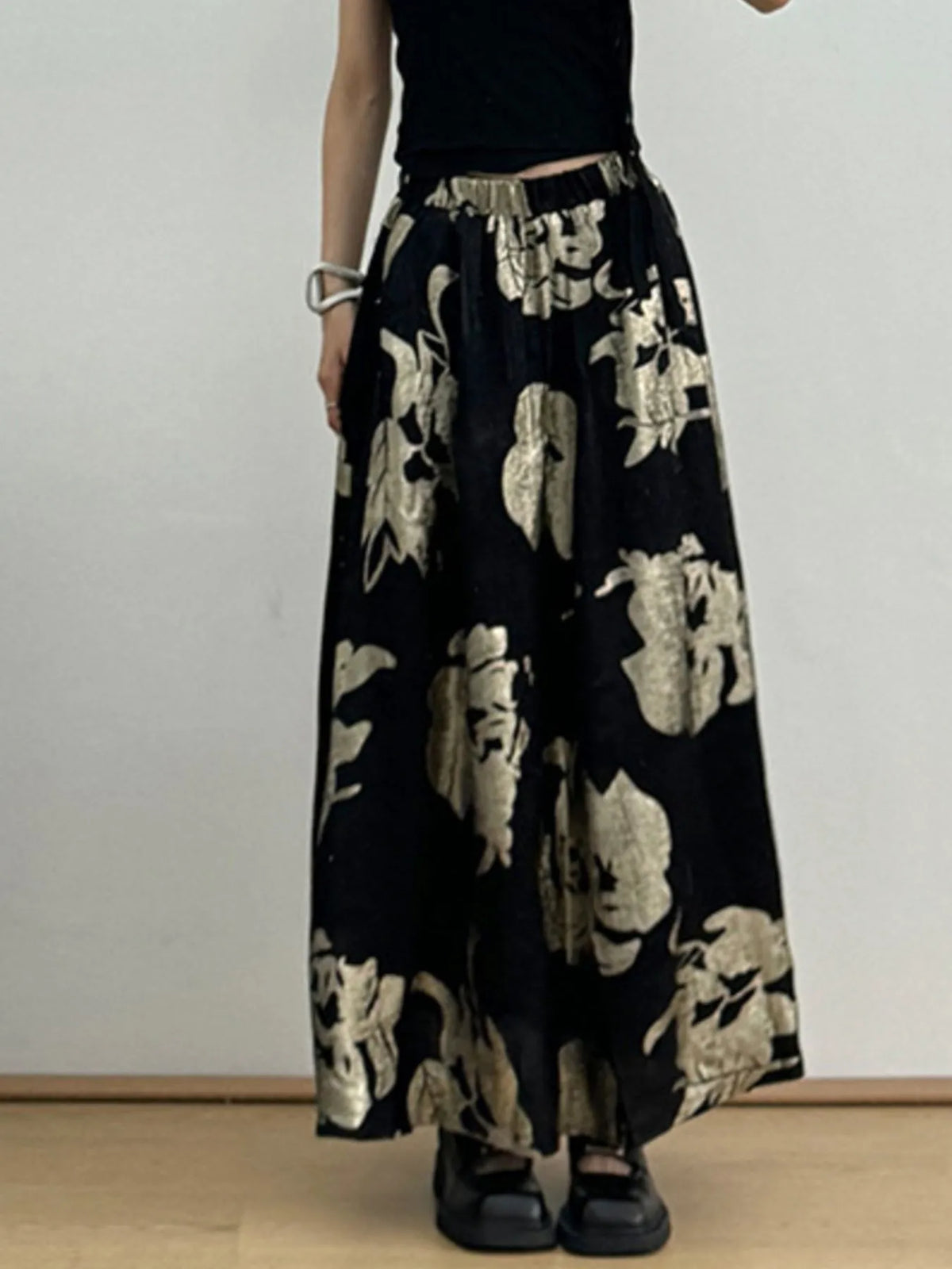 Printed Wide Leg Skirt Luxurious Weddings