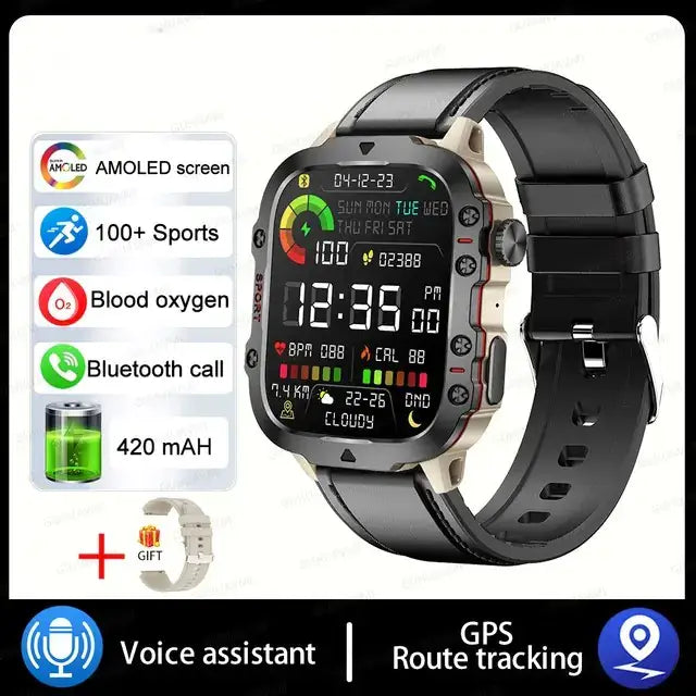 Military Smartwatch For Men smartwatch Luxurious Weddings