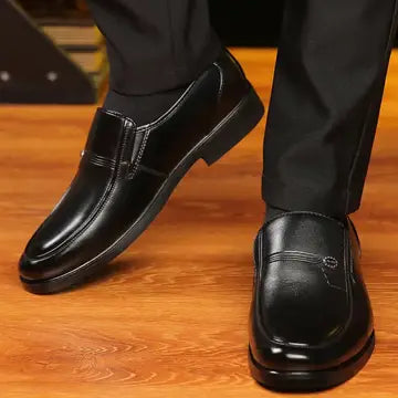 Men's Black Leather Formal Shoes mens shoes Luxurious Weddings
