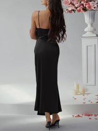 Devine Slit Ruched Maxi Cami Dress maxi dress Luxurious Weddings