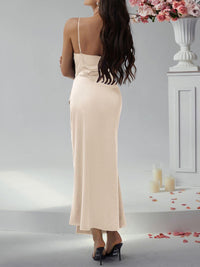 Devine Slit Ruched Maxi Cami Dress maxi dress Luxurious Weddings