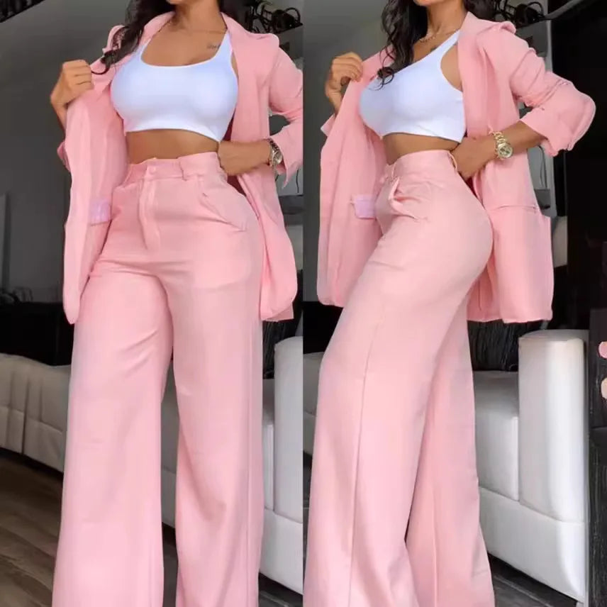 Elegant Women's Blazer Set - Two Piece Set Suit Luxurious Weddings