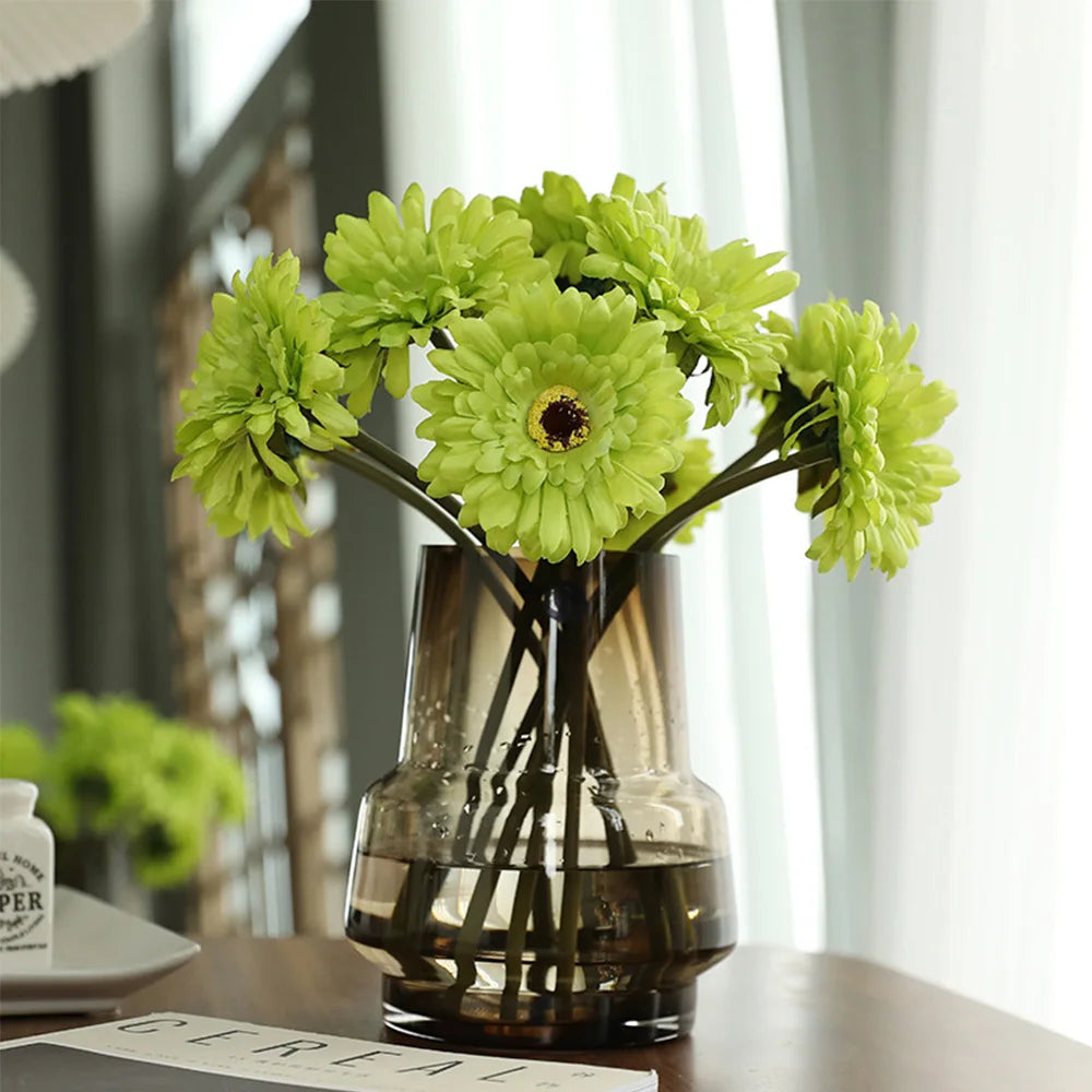 5/10PC Artificial Silk Gerbera Flower Heads - Perfect for Weddings and Home Decor! Sunflowers Luxurious Weddings