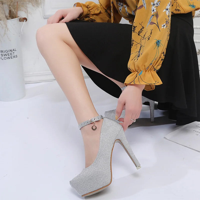 Stunning High Heel Wedding Shoes for Brides - 12cm Platform, Bridal heels Luxurious Weddings
