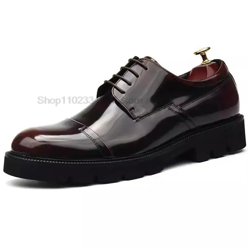 Handmade Genuine Leather Brogue Oxford Dress Shoes for Men Luxurious Weddings