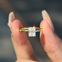 1-3ct Natural Radiant Engagement Ring Jewelry Luxurious Weddings