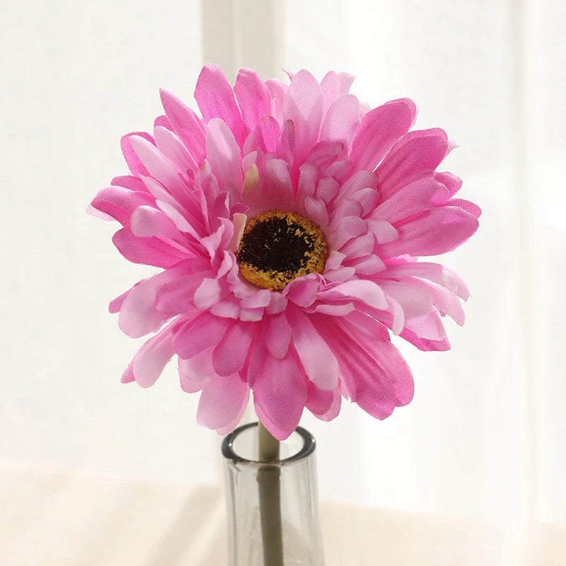 5/10PC Artificial Silk Gerbera Flower Heads - Perfect for Weddings and Home Decor! Sunflowers Luxurious Weddings