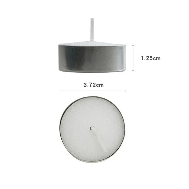 100 Premium Tealight Candles - 4 Hours Burn Time Candles Luxurious Weddings