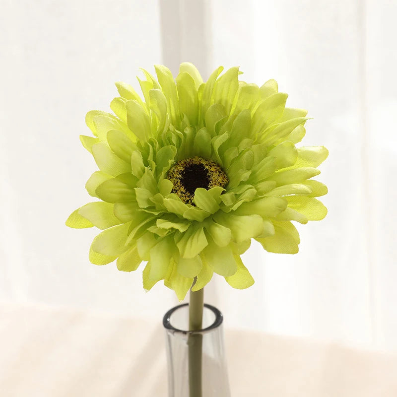 5/10PC Artificial Silk Gerbera Flower Heads - Perfect for Weddings and Home Decor! Sunflowers Luxurious Weddings