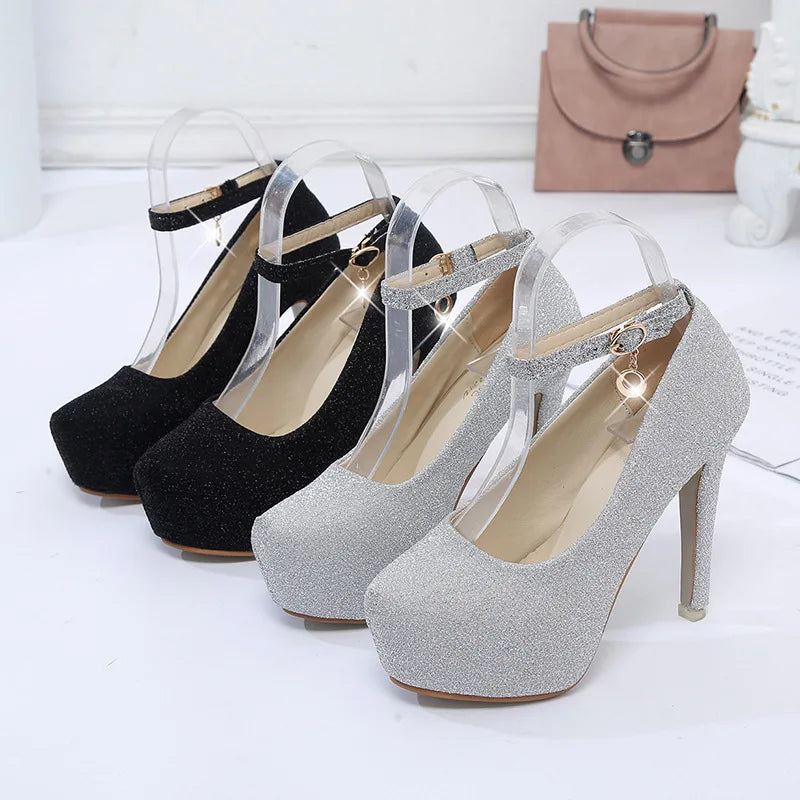 Stunning High Heel Wedding Shoes for Brides - 12cm Platform, Bridal heels Luxurious Weddings