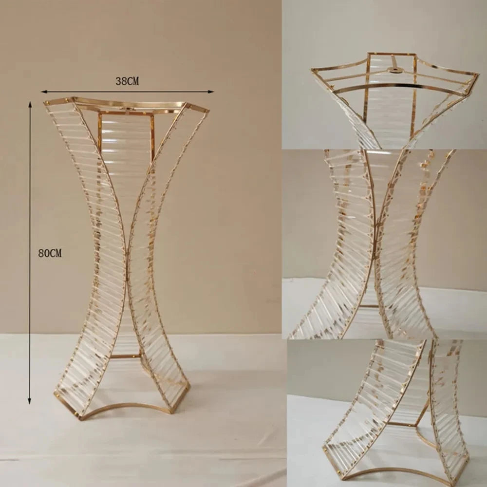Wedding Centerpieces - Customizable Set of 5 Pieces - 80cm Height - Crystal Design Centerpieces Luxurious Weddings
