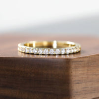 Moissanite Wedding Band 925 Sterling Silver Straight Rings Jewelry Luxurious Weddings