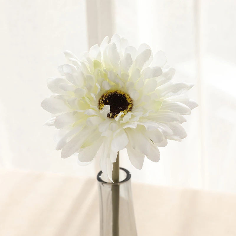 5/10PC Artificial Silk Gerbera Flower Heads - Perfect for Weddings and Home Decor! Sunflowers Luxurious Weddings