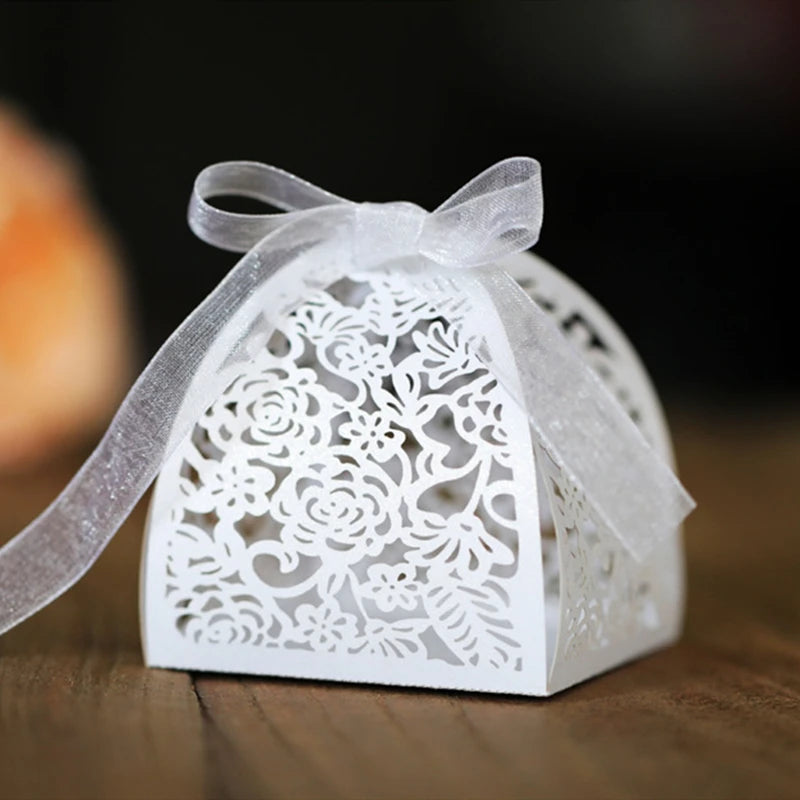 Valentine's Day Candy Boxes with Thank You Tag Party Favors Luxurious Weddings