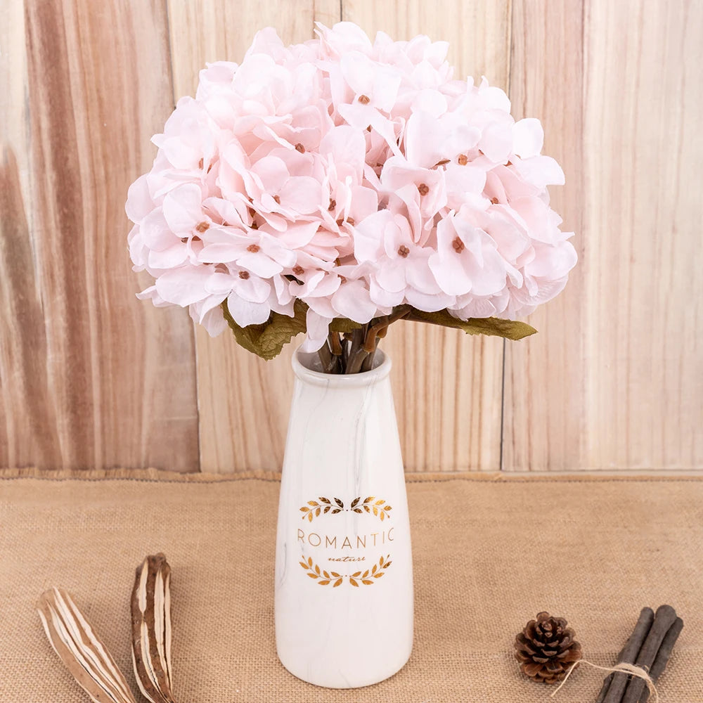 High Quality Artificial Hydrangea Silk Bouquet artificial Hydrangeas Luxurious Weddings