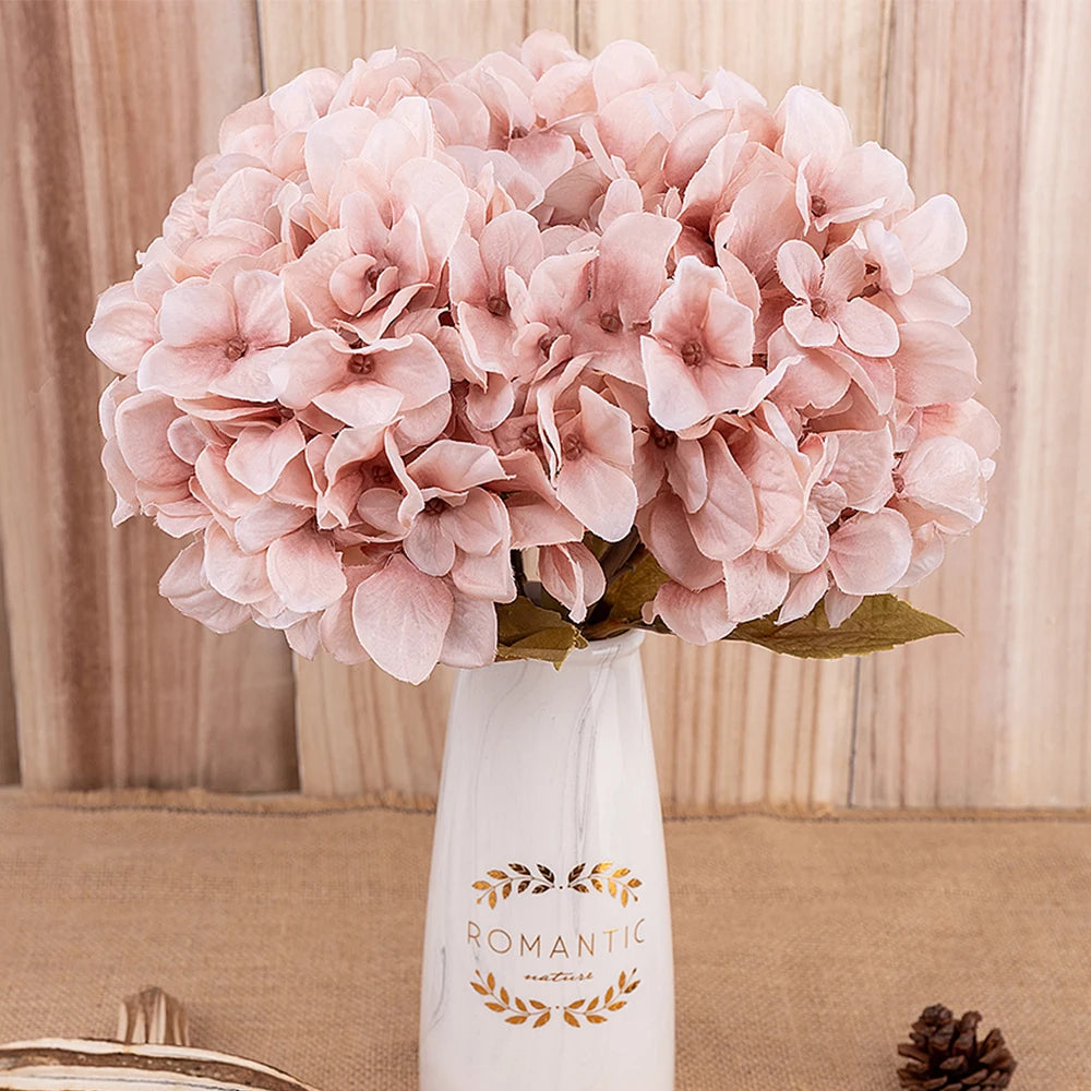 High Quality Artificial Hydrangea Silk Bouquet artificial Hydrangeas Luxurious Weddings