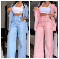 Elegant Women's Blazer Set - Two Piece Set Suit Luxurious Weddings