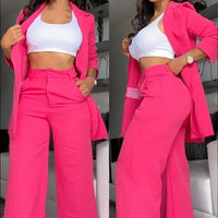 Elegant Women's Blazer Set - Two Piece Set Suit Luxurious Weddings