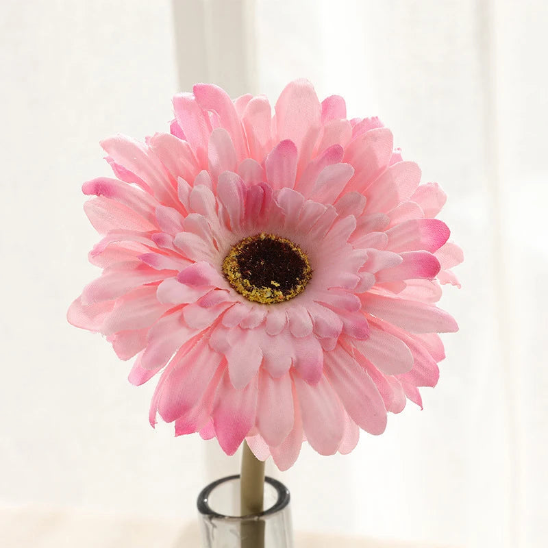 5/10PC Artificial Silk Gerbera Flower Heads - Perfect for Weddings and Home Decor! Sunflowers Luxurious Weddings