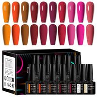 12Pcs Macaron Gel Nail Polish - UV Soak Off Kit nail kits Luxurious Weddings