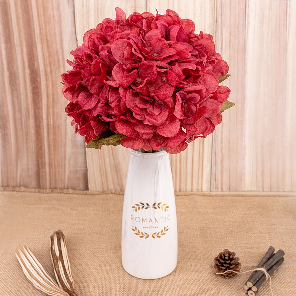 High Quality Artificial Hydrangea Silk Bouquet artificial Hydrangeas Luxurious Weddings