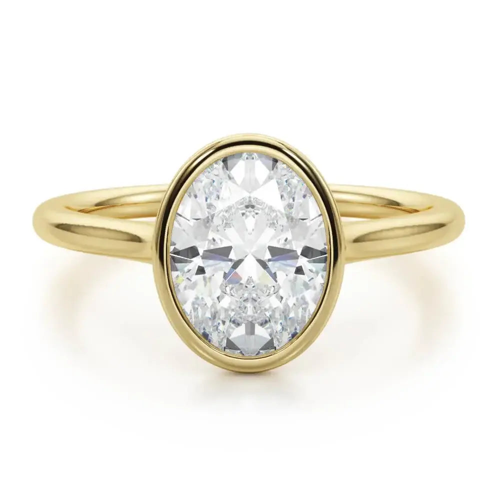 1ct 2ct Moissanite Solitaire Oval Cut Engagement Ring Jewelry Luxurious Weddings