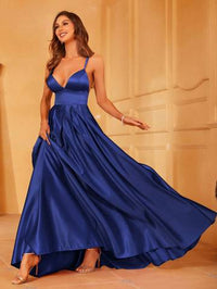 Solid Satin Maxi Cami Bridesmaid Dress Bridesmaid Dresses Luxurious Weddings
